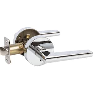 Contemporary Collection Vida Polished Chrome Bed/Bath Door Handle