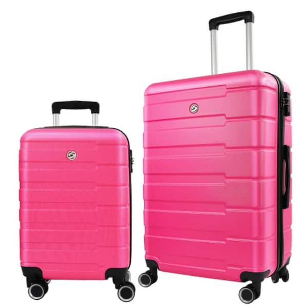 Unbranded Luggage Sets 2-Piece, 20 in. 24 in. Carry on Luggage Airline Approved, ABS Hardside Light-weight Suitcase