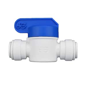 3/8 in. O.D. x 3/8 in. O.D. NPTF Polypropylene Push-to-Connect Valve Fitting