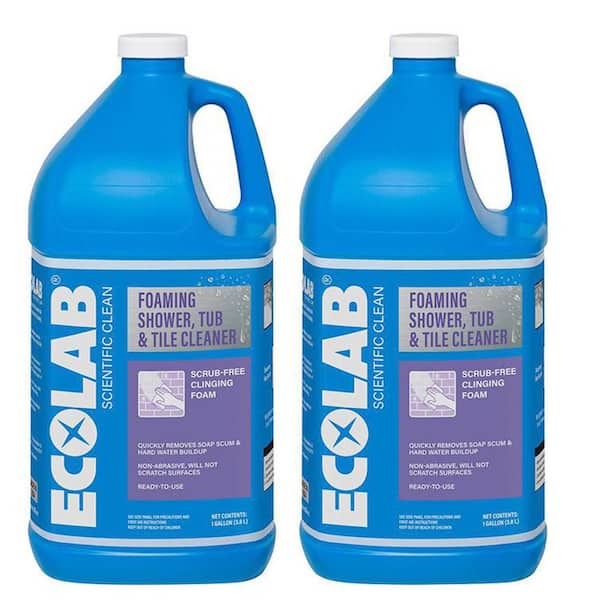 1 Gal. Foaming Shower, Tub and Tile No-Scrub All Purpose Cleaner, for Bathroom, Shower, Vanity and Sink (2-Pack)