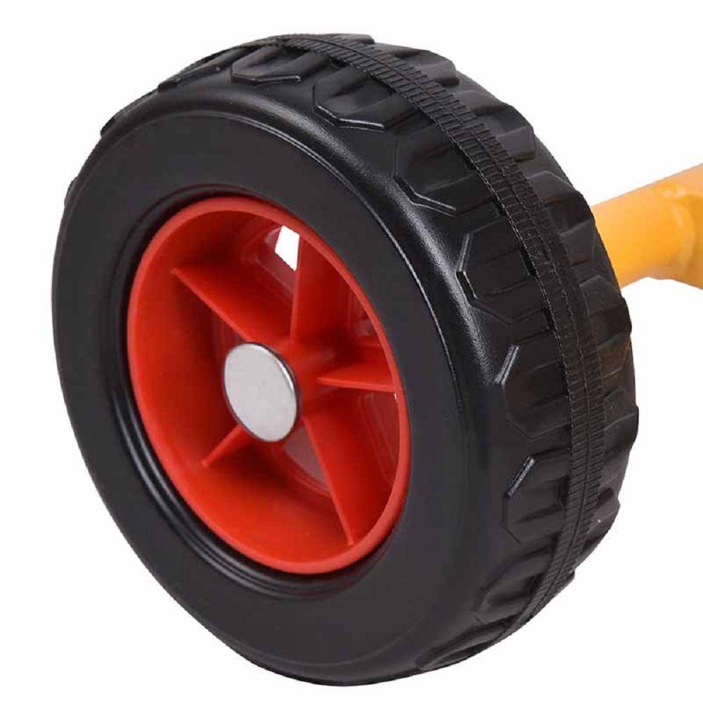 Camion-benne Jouet Steel Roder - 36 Cm - Jaune Métal - Boîte Fermée - Pour Enfants 1-7 Ans