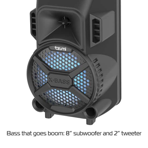 Tzumi Megabass LED Jobsite Speaker 7485HD - The Home Depot