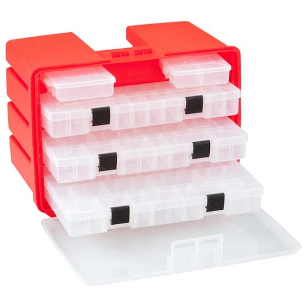 Plano 96-Compartments Portable Rack Small Parts Organizer with Cover