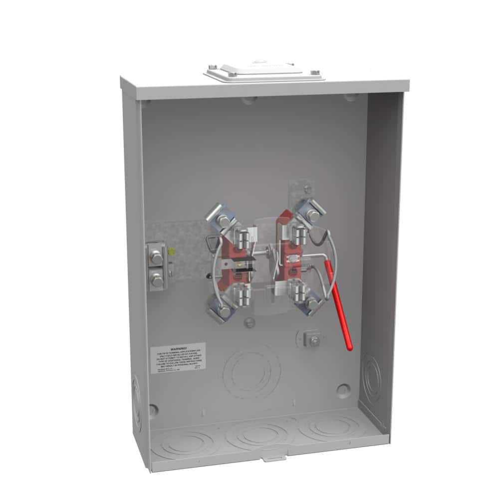 Milbank 200 Amp 4Terminal Ringless Lever Bypass Overhead/Underground Meter Socket R4216RXL