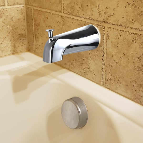 5 in. Bathroom Tub Spout with Front Diverter, Chrome