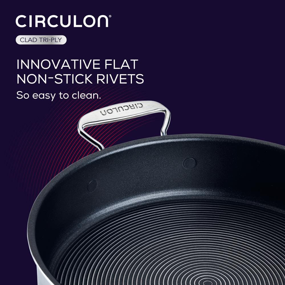 Circulon 12-Piece Stainless Steel Nonstick Cookware Set