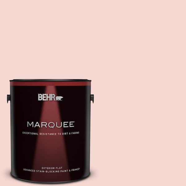 BEHR MARQUEE 1 gal. #M160-1 Cupcake Pink Flat Exterior Paint & Primer