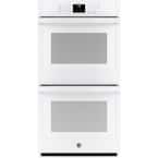27 in. Smart Double Electric Wall Oven Self-Cleaning with Steam in White