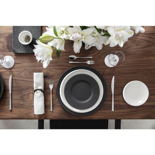 Villeroy & Boch Manufacture Rock Black Porcelain Salad Plate