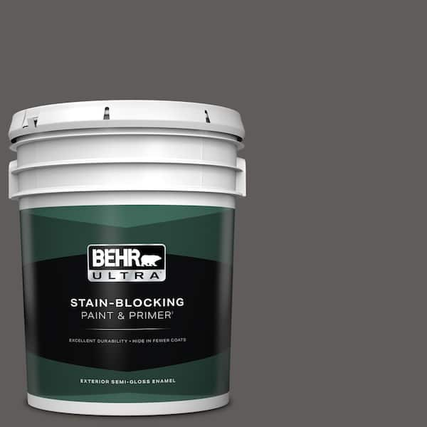 BEHR ULTRA 5 gal. #PPU18-19 Intellectual Semi-Gloss Enamel Exterior Paint & Primer