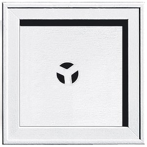 7.75 in. x 7.75 in. #001 White Recessed Square Universal Mounting Block
