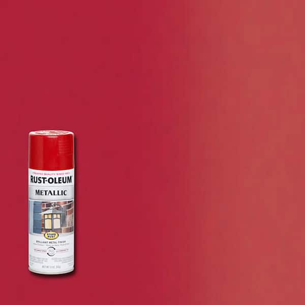 Rust-Oleum Stops Rust 11 oz. Metallic Apple Red Protective Spray Paint (6-Pack)
