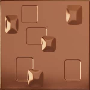 19-5/8"W x 19-5/8"H Avila EnduraWall Decorative 3D Wall Panel, Copper (12-Pack for 32.04 Sq.Ft.)