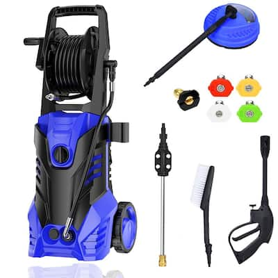 A-itech 1600 PSI 1.2 GPM Electric Pressure Power Wash Machine with Detergent Tank and Adjustable Nozzles for Home Use Cars/Garden/Patios/Driveways