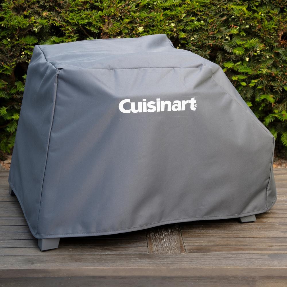 Gray Polyester Portable Outdoor Pizza Oven Cover