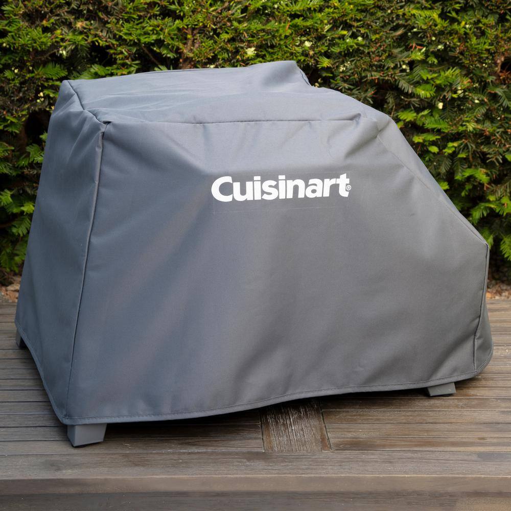 Gray Polyester Portable Outdoor Pizza Oven Cover