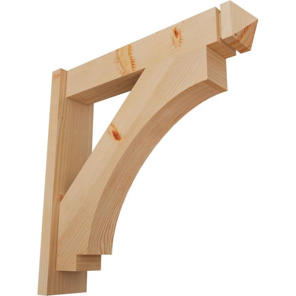 Ekena Millwork 6 in. x 26 in. x 26 in. Douglas Fir Imperial Arts and Crafts Smooth Outlooker