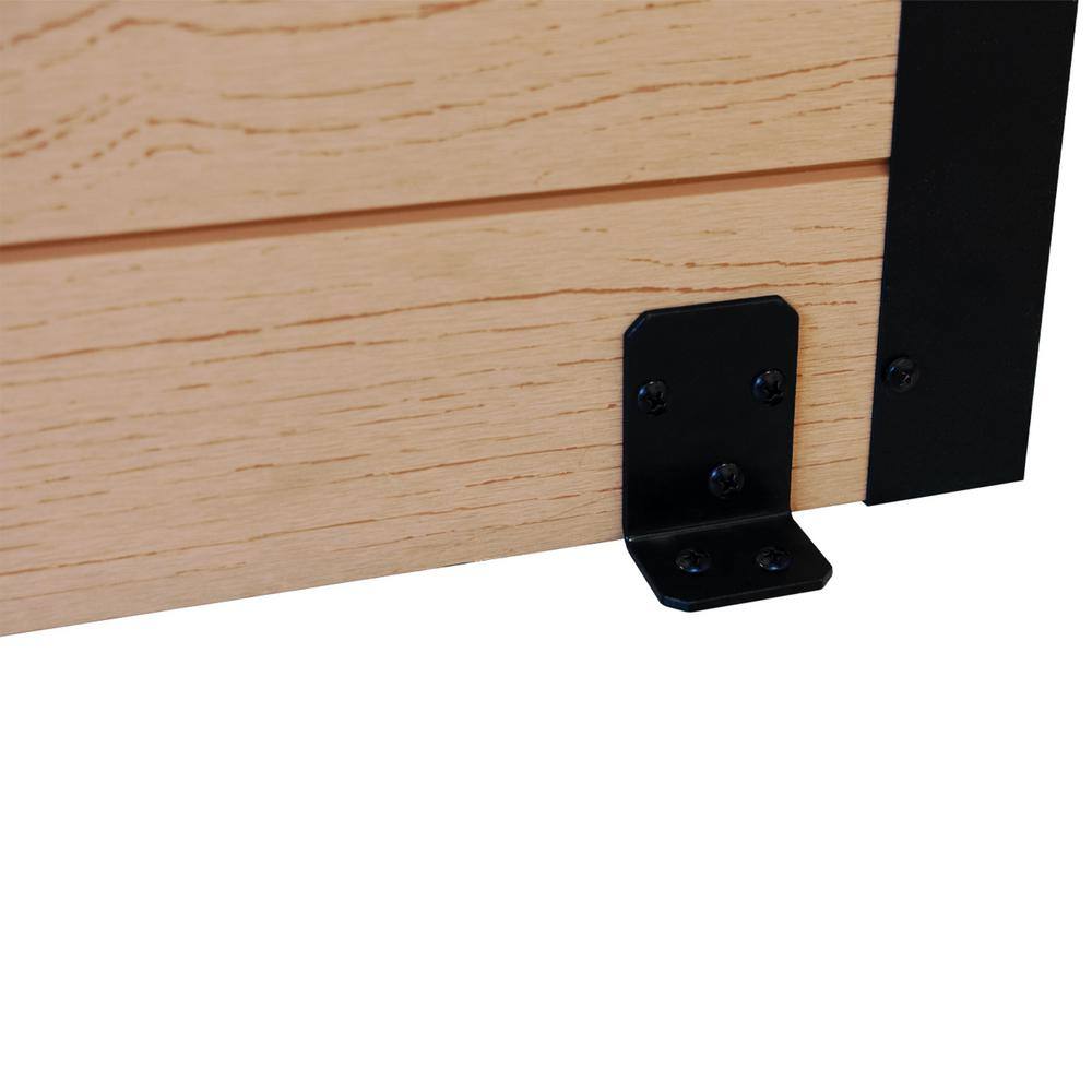 Cedar Freestanding Vinyl Privacy Screen with Planter Box