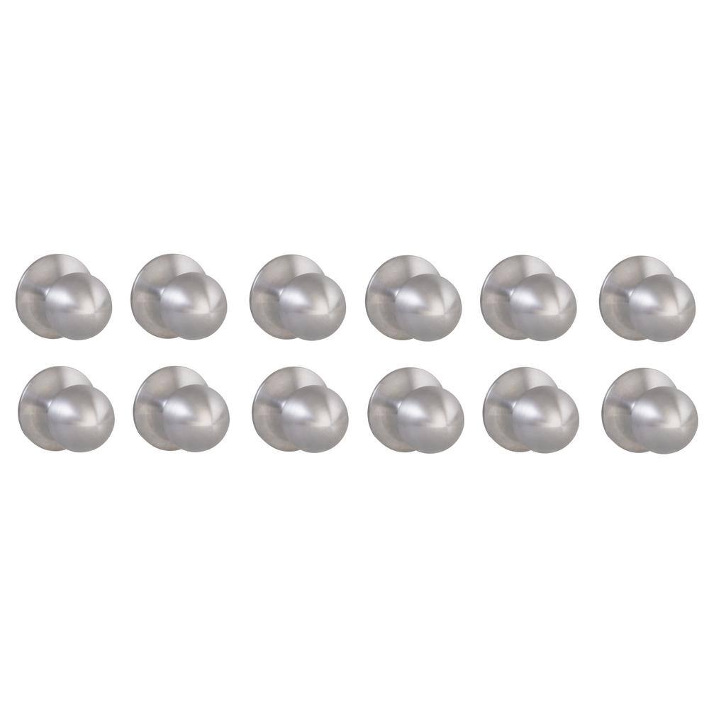 Saturn Stainless Steel Hall/Closet Door Knob 12-Pack