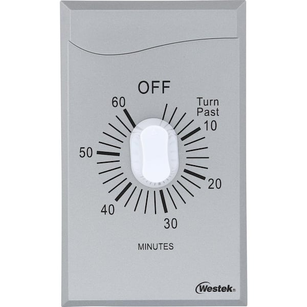Westek 60 Min In-Wall Countdown Timer - Stainless