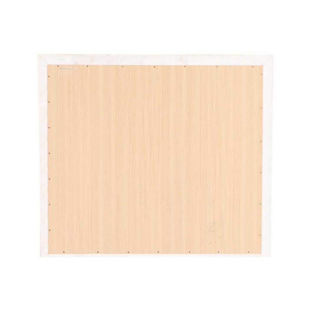 Marilla 35 in. x 39 in. White Wood Framed Dresser Mirror