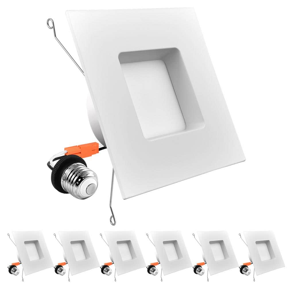 Luxrite Selectable White 14W LED Square Recessed Lighting, Energy Star Certified