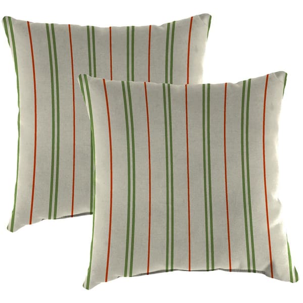 Jordan Manufacturing 16 in. L x 16 in. W x 4 in. T Gallan Cedar Outdoor Throw Pillow (2-Pack)
