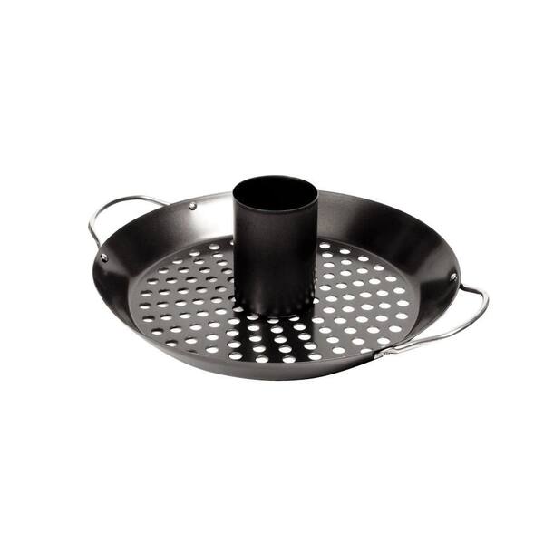 Charcoal Companion Non-Stick Convertible Wok/Vertical Poultry Rack