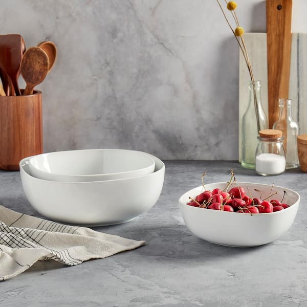 Lunchtime Square Porcelain Serving Bowl – 10 in.