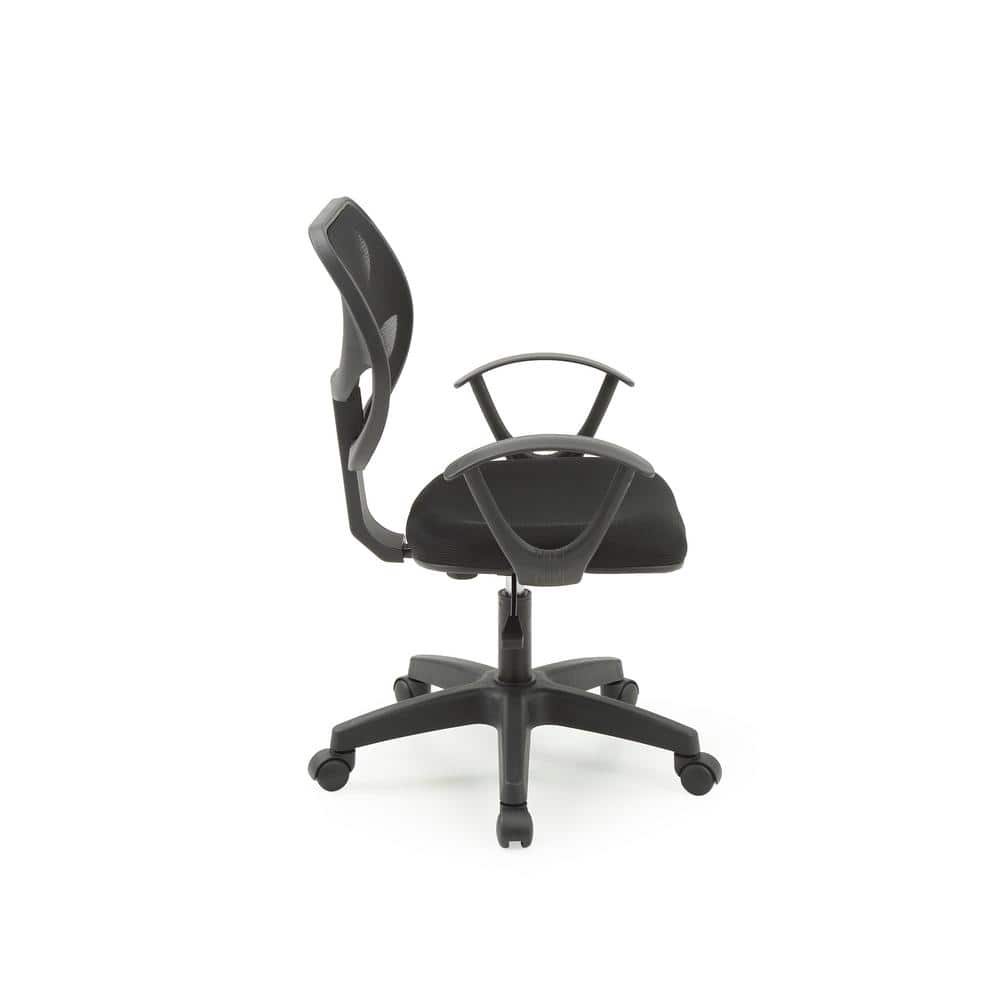 Black Mesh Swivel Task Chair with Adjustable Height