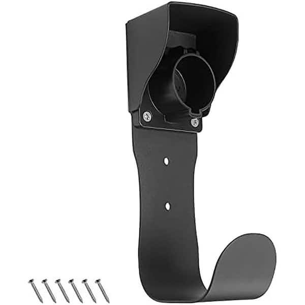 Electric Vehicle Wall-Mount Connector Holder SAE J1772 Charger Holster Dock Organizer Heavy-Duty ABS Metal