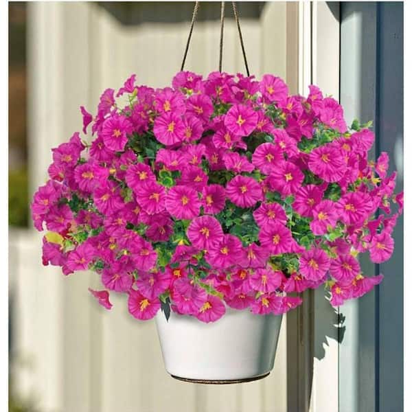 14.2 in. Multi-Colored Indoor/Outdoor Artificial Assorted Flowers
