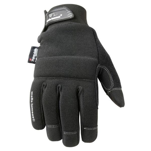 Wells Lamont Men's Hi-Dexterity, Insulated Synthetic Leather Winter Gloves with Touch Screen Capability, Extra-Large