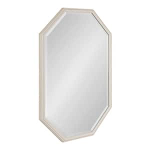 Oakhurst 24.00 in. W x 36.00 in. H White Octagon Traditional Framed Decorative Wall Mirror