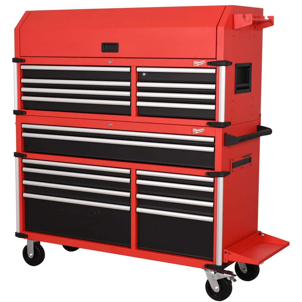 Milwaukee High Capacity 56 in. W x 22.1 in. D 18-Drawer Rolling Tool Chest Combo