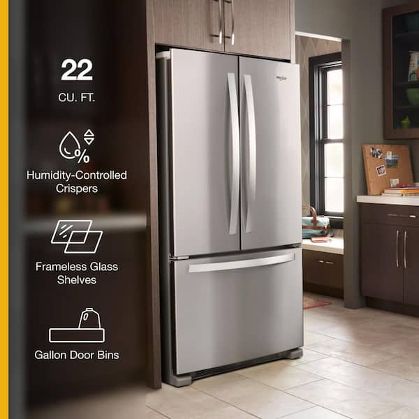 Whirlpool 33 in. 22 cu. ft. Standard Depth French Door