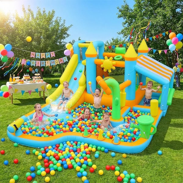 Karl home Oxford Cloth Inflatable Castle Garden Theme Bounce House