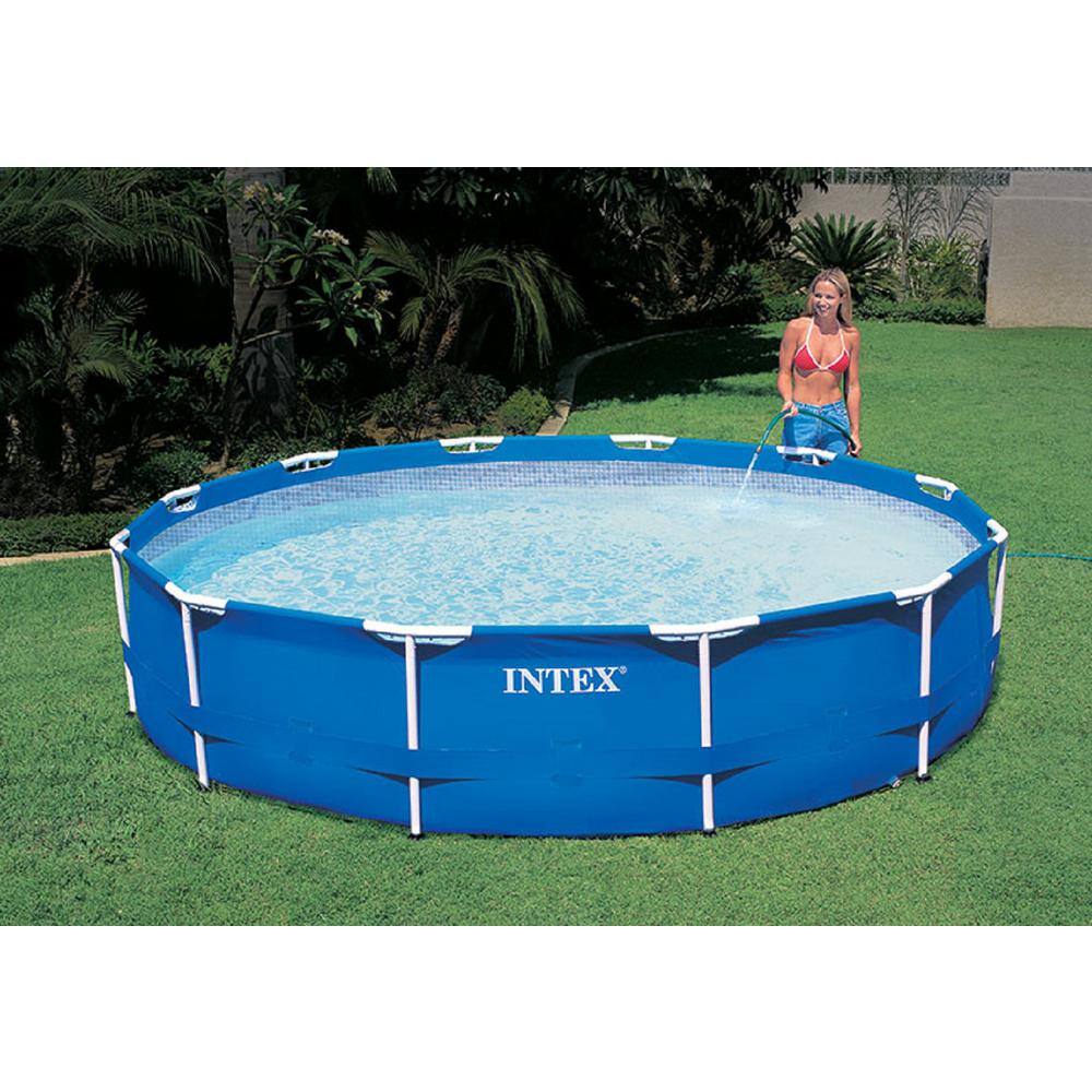 Intex 12ft Blue PVC Round Pool with Filter Pump
