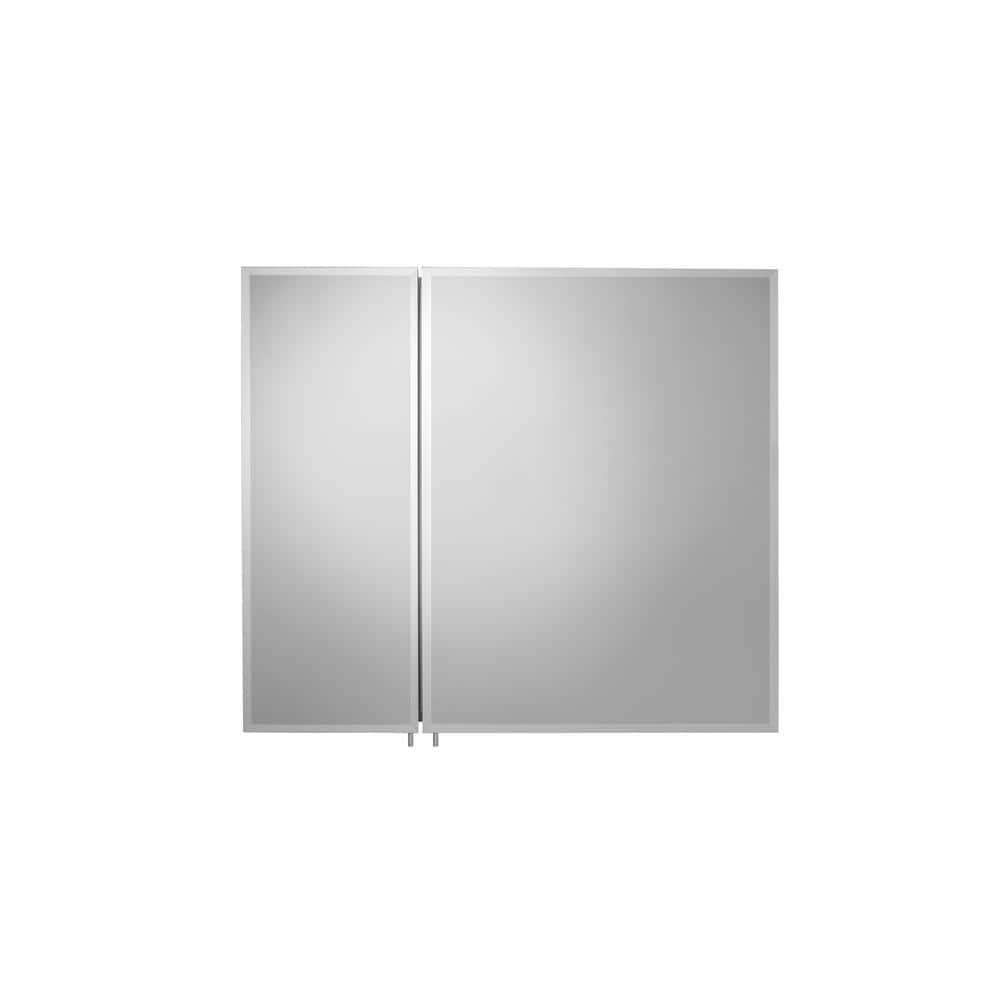 Halton 30x26in Double Door Aluminum Bathroom Medicine Cabinet
