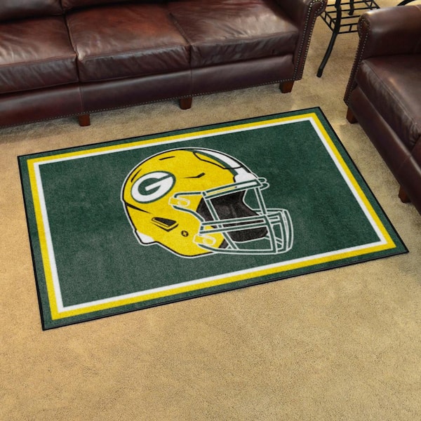 Fanmats Green Bay Packers 4ft. x 6ft. Plush Area Rug