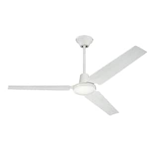 Industrial 24 in. Indoor White Ceiling Fan Only (2-Pack, 3-Blade)
