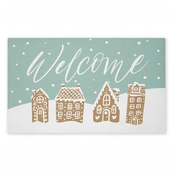 Stupell Industries Gingerbread Houses Door Mat