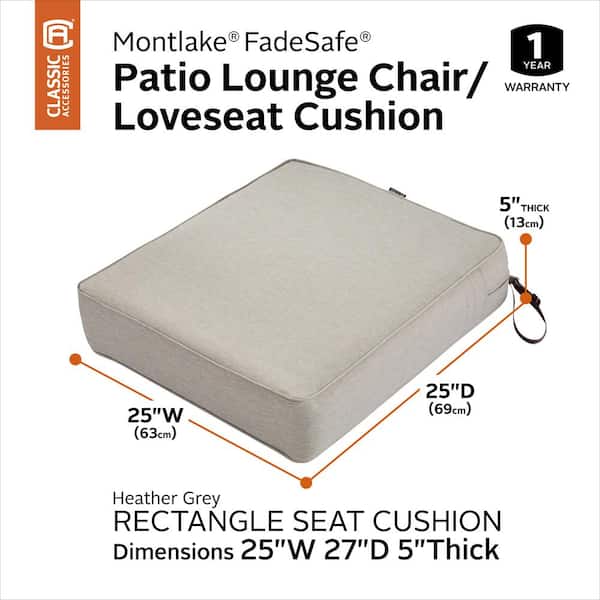 Thick Outdoor Lounge Chair Cushion, Thick Patio Cushions