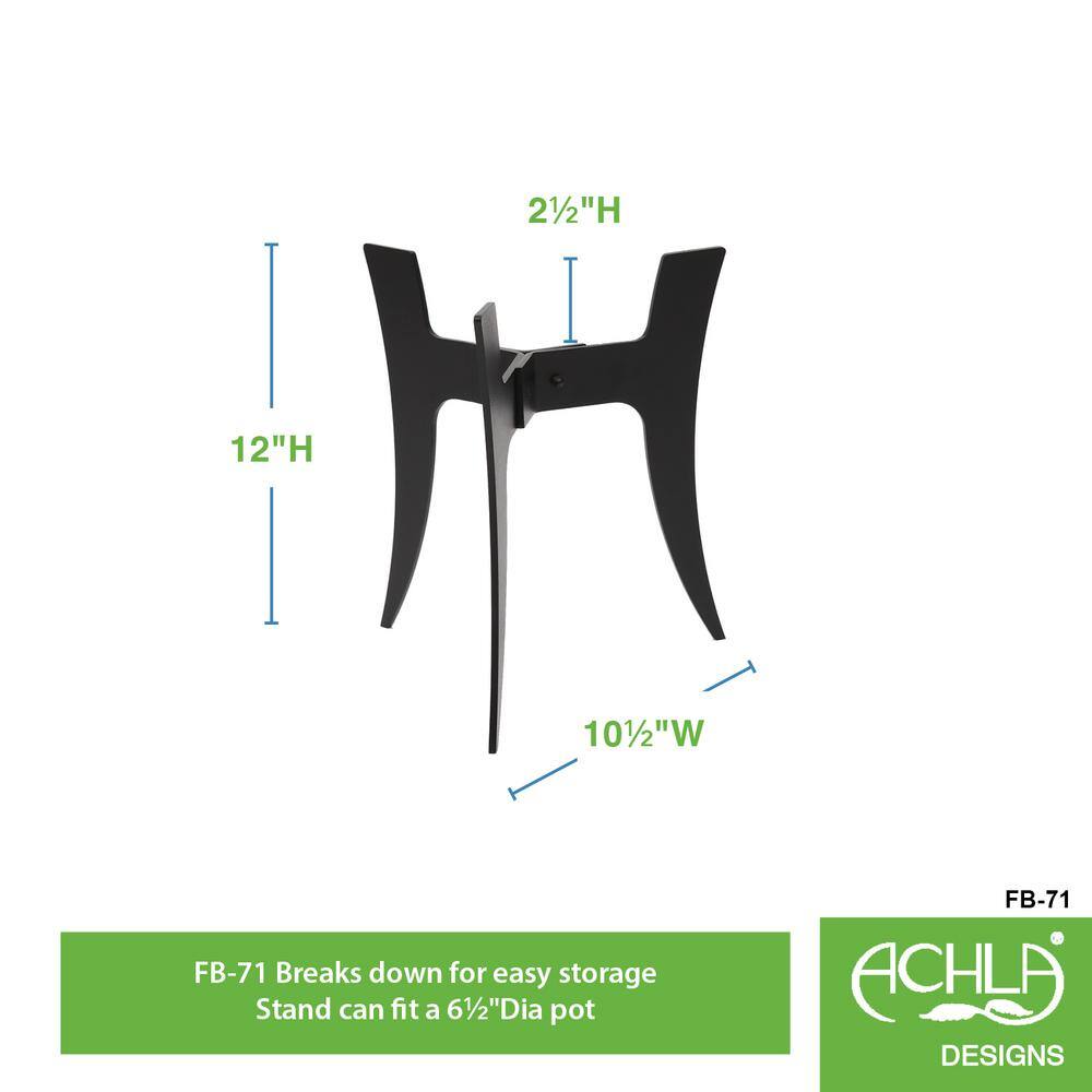 Black Iron 13" Sculptural Ibex Plant Stand