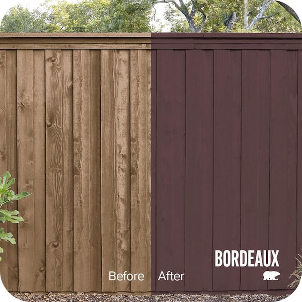 1 gal. #SC-106 Bordeaux Solid Color House and Fence Exterior Wood Stain