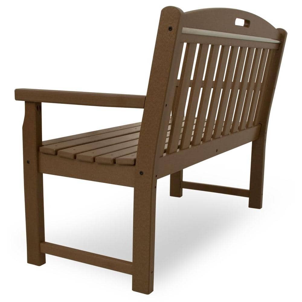 Tree House 48" Brown Recycled Plastic Outdoor Bench