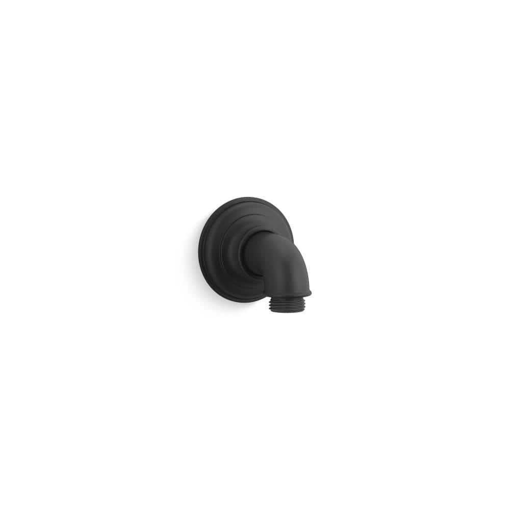 Artifacts Metal 90-Degree Wall-Mount 1/2 in. Supply Elbow Fitting, Matte Black