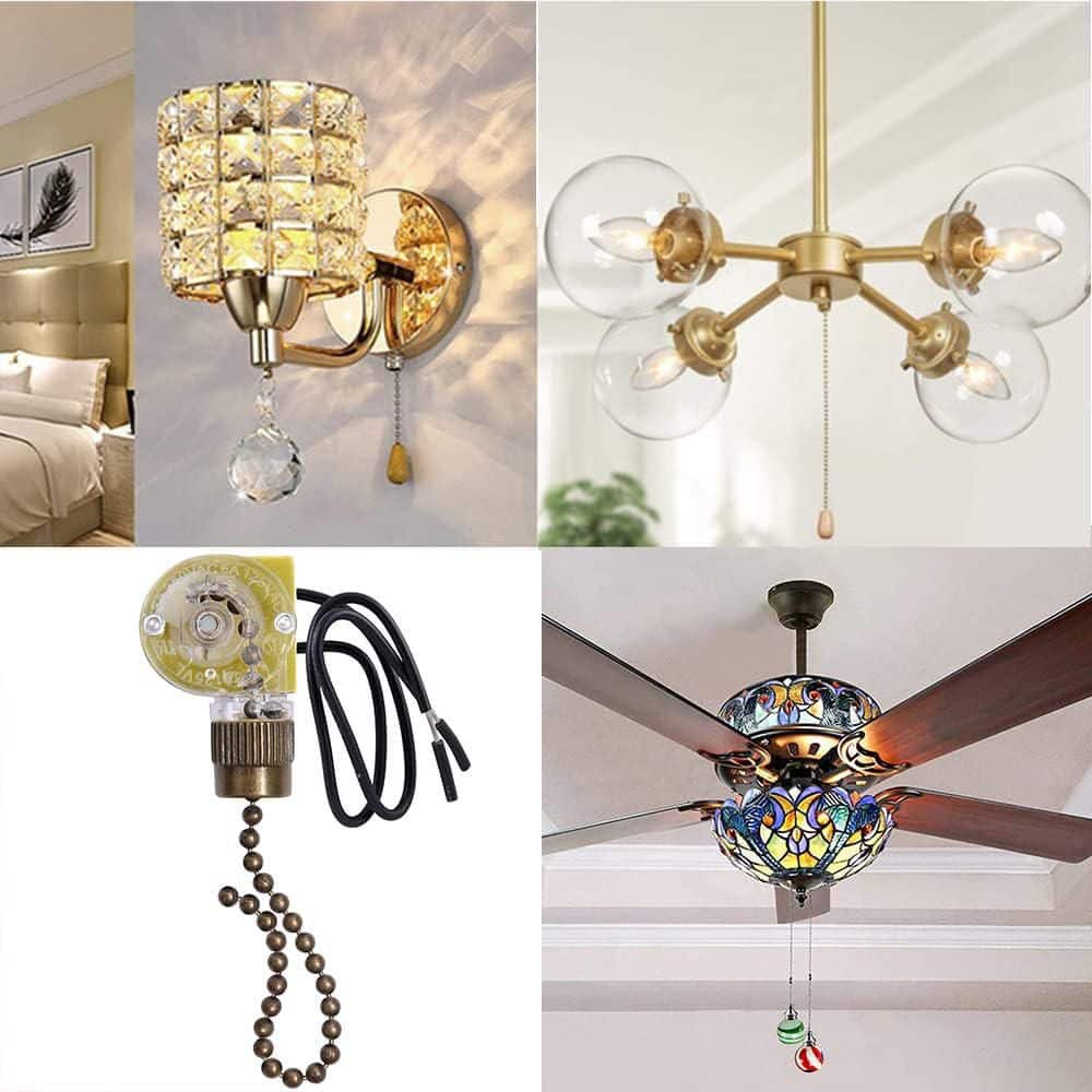Zing Ear ZE-109 Two-Wire Bronze Ceiling Fan Pull Chain Switch for Hunter Fans and Lights Replacement price history on PriceWatchPro