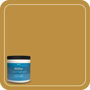 8 oz. #340D-6 Fervent Brass Satin Enamel Interior/Exterior Paint & Primer Color Sample