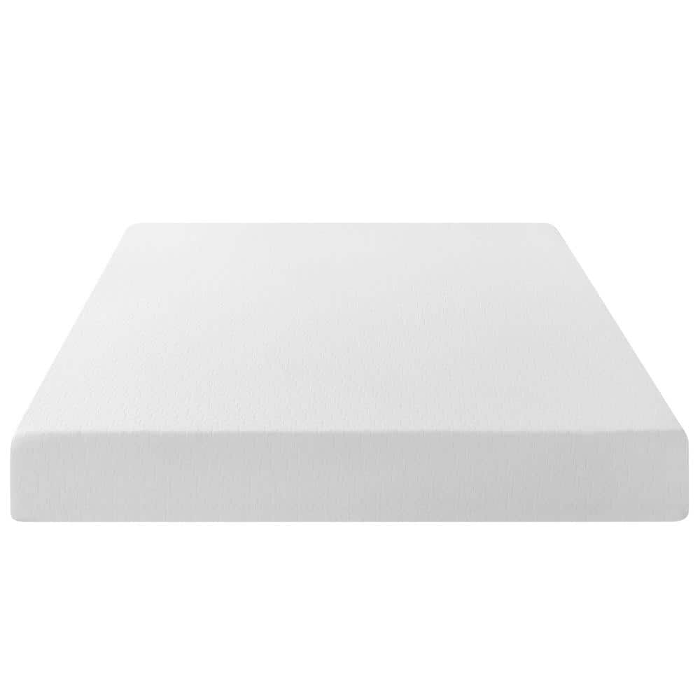 Queen White Memory Foam Mattress with Green Tea Infusion